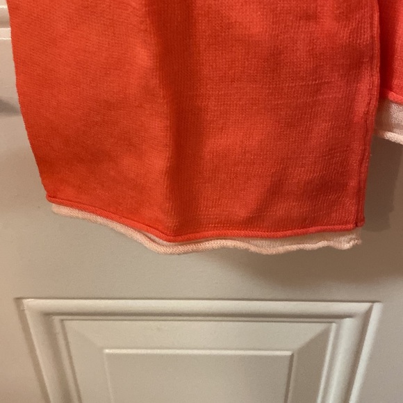 J. Jill NWT Women’s Long Sleeve Sheer Top, Shrimp Color, XL, 100% Cotton - Picture 6 of 6